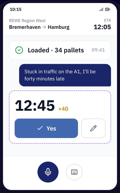 Voice-first driver AI